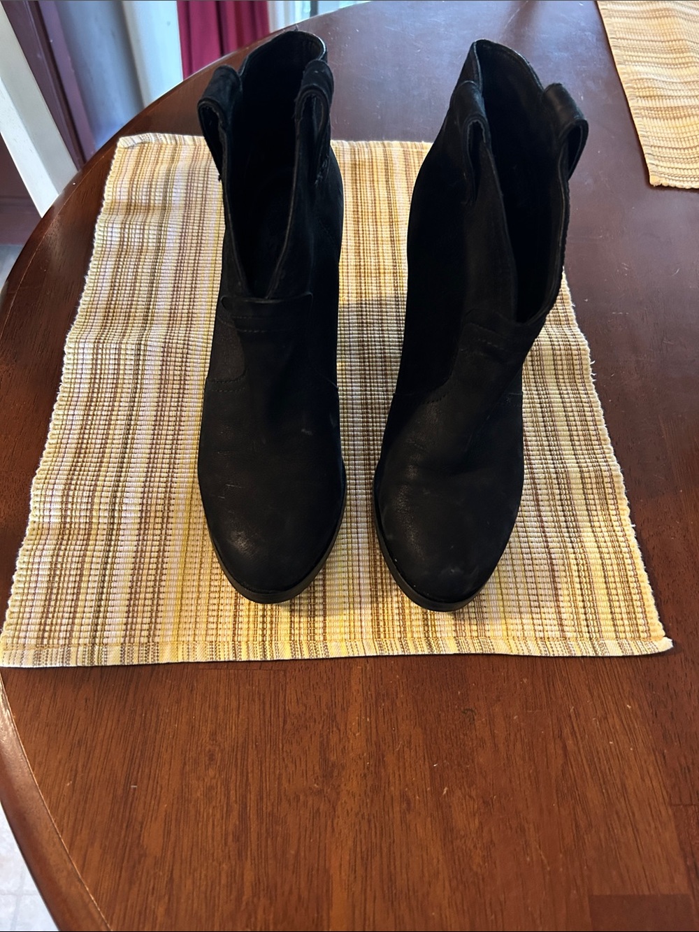 Vince Camuto Black Suede Ankle Booties